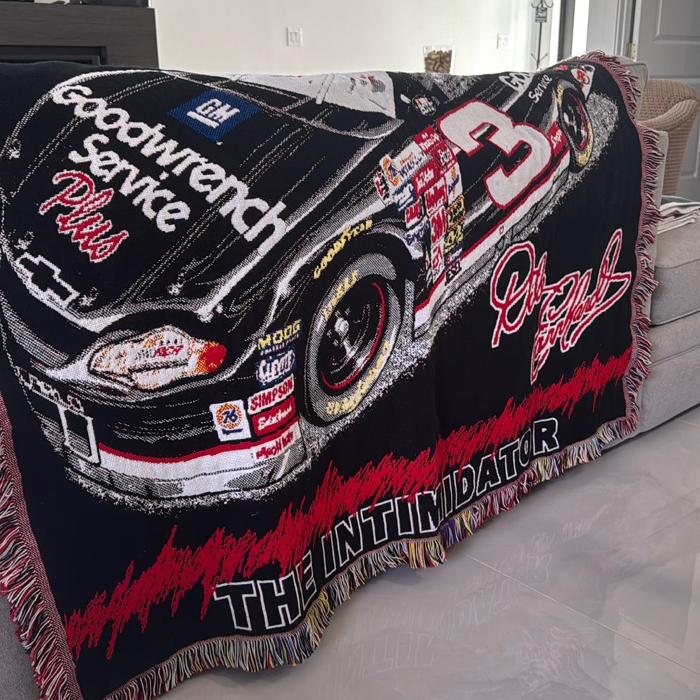 Dale Earnhardt Throw Blanket